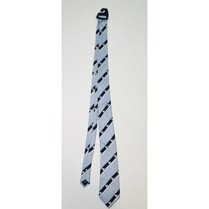 Disney Parks Mickey Mouse Icon Light Blue 100% Silk‎ Tie Men's